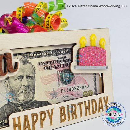 Birthday Cake Money Holder