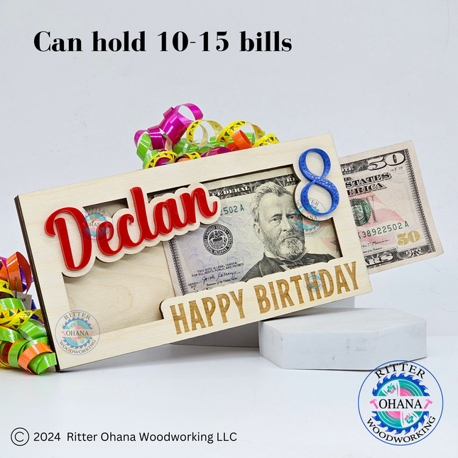 Birthday Age Money Holder