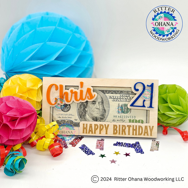 Birthday Age Money Holder