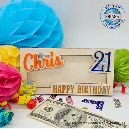 Birthday Age Money Holder