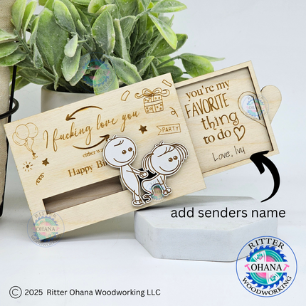 Funny Birthday Gift Card Holder