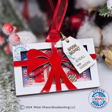 Christmas Bow Gift Card Holder