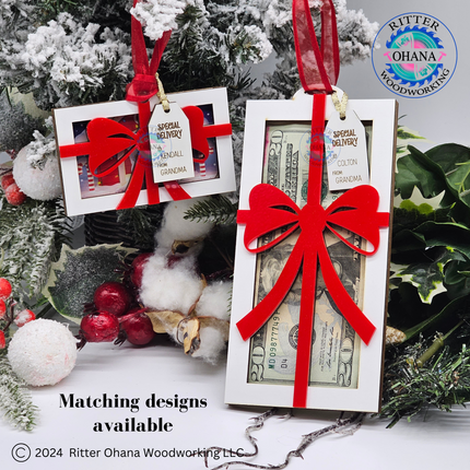 Christmas Bow Gift Card Holder