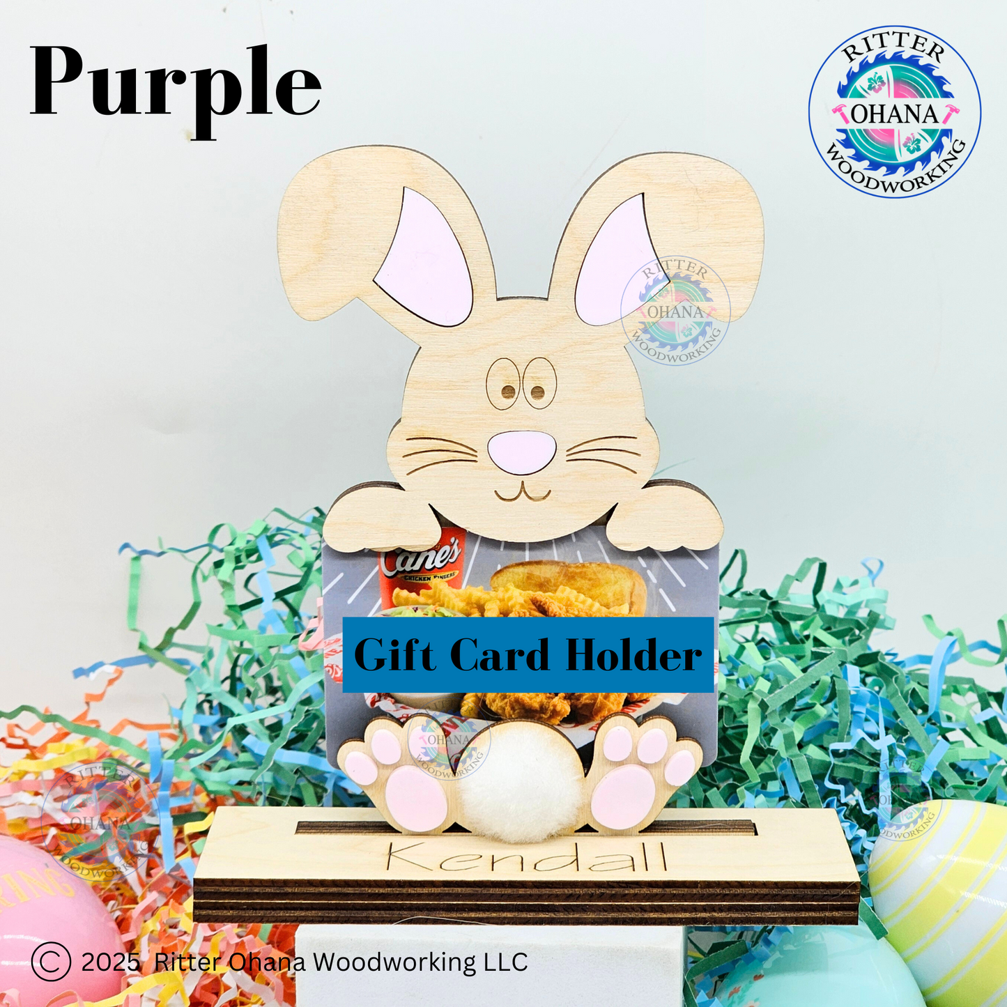 Easter Bunny Gift Card Holder