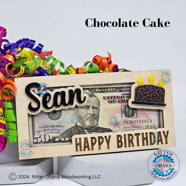 Birthday Cake Money Holder