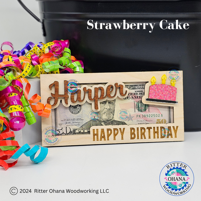 Birthday Cake Money Holder