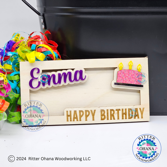 Birthday Cake Money Holder