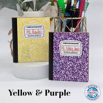 Composition Book Gift Hard Holder
