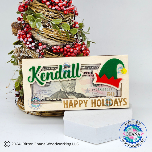 Elf Hat Money Holder