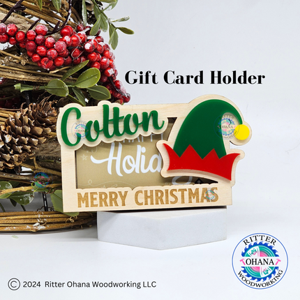 Elf Hat Gift Card Holder