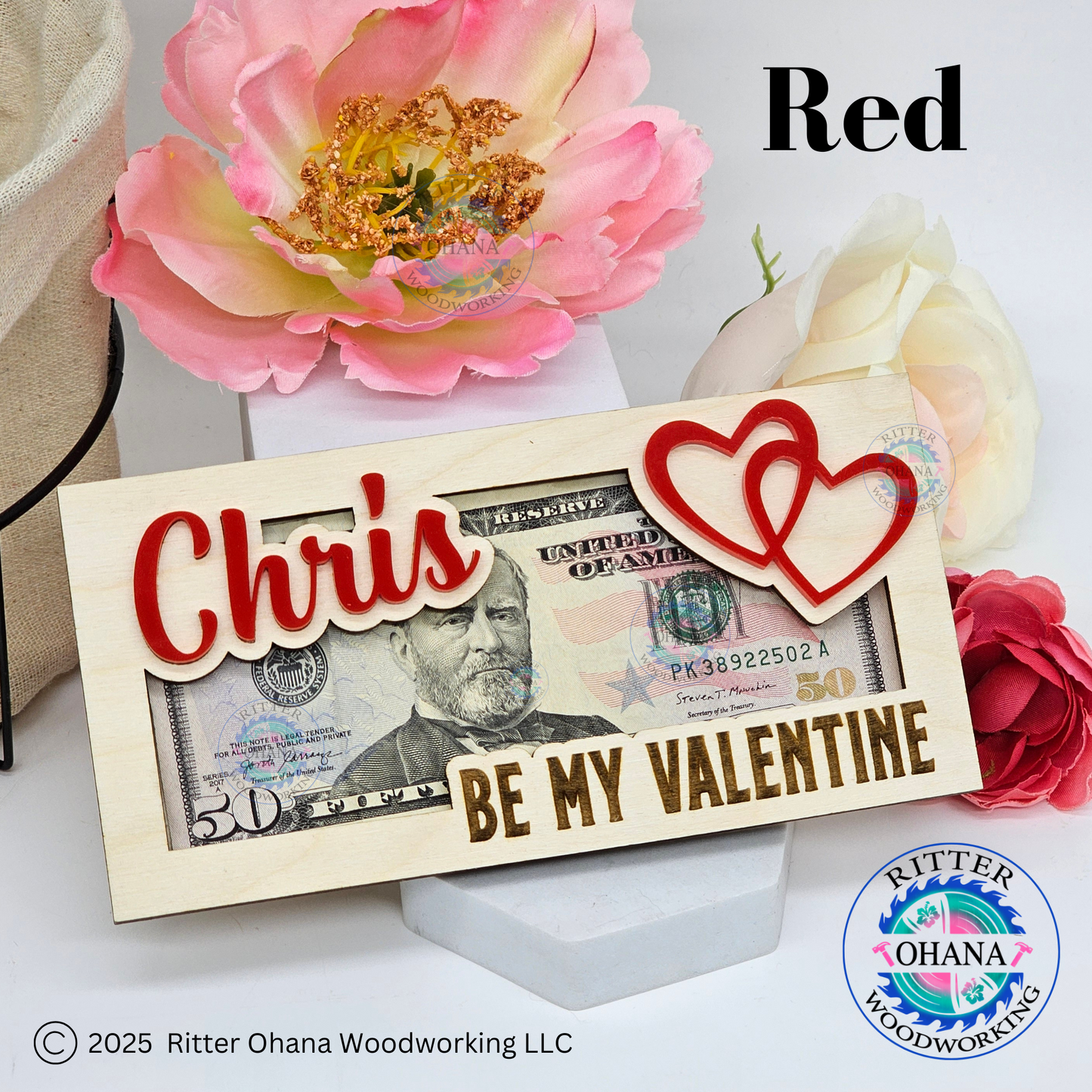 Valentine Heart Money Holder