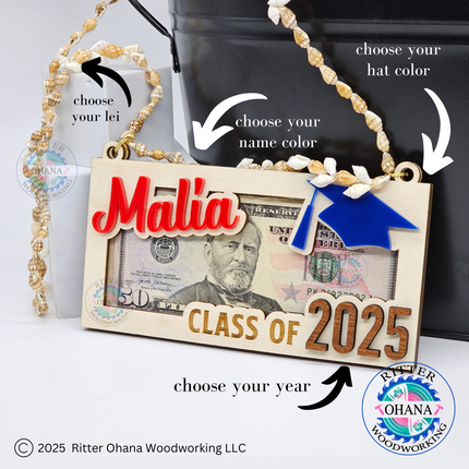 Graduation Money Holder Lei