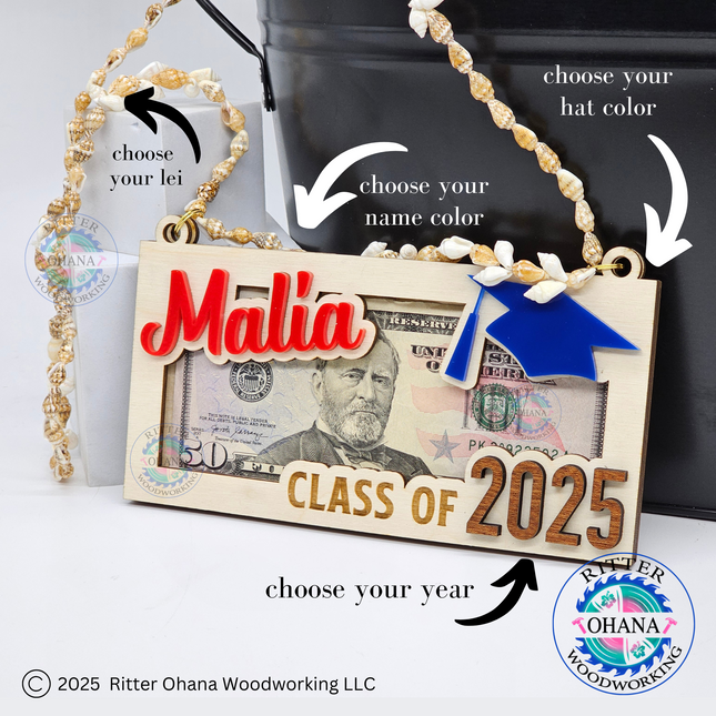 Graduation Money Holder Lei