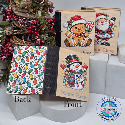 Personalized Christmas Gift Card Book
