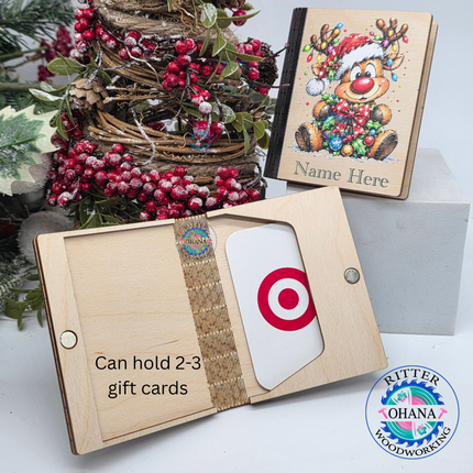 Personalized Christmas Gift Card Book