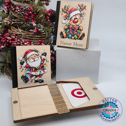 Personalized Christmas Gift Card Book