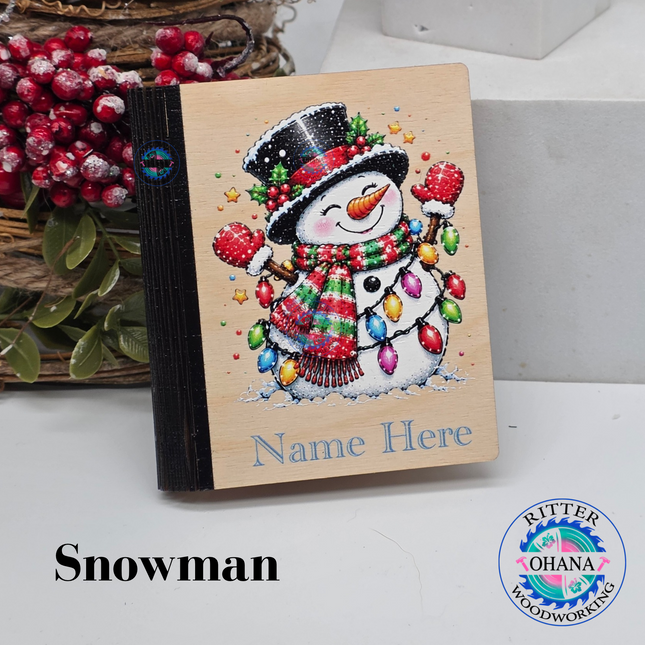 Personalized Christmas Gift Card Book