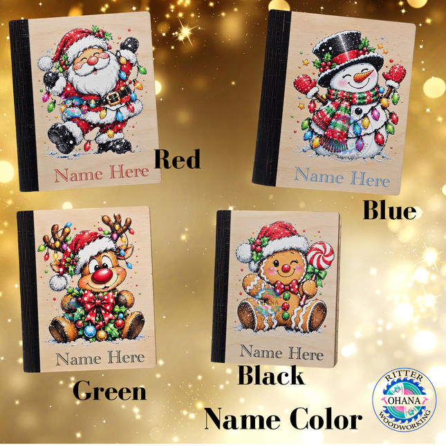 Personalized Christmas Gift Card Book