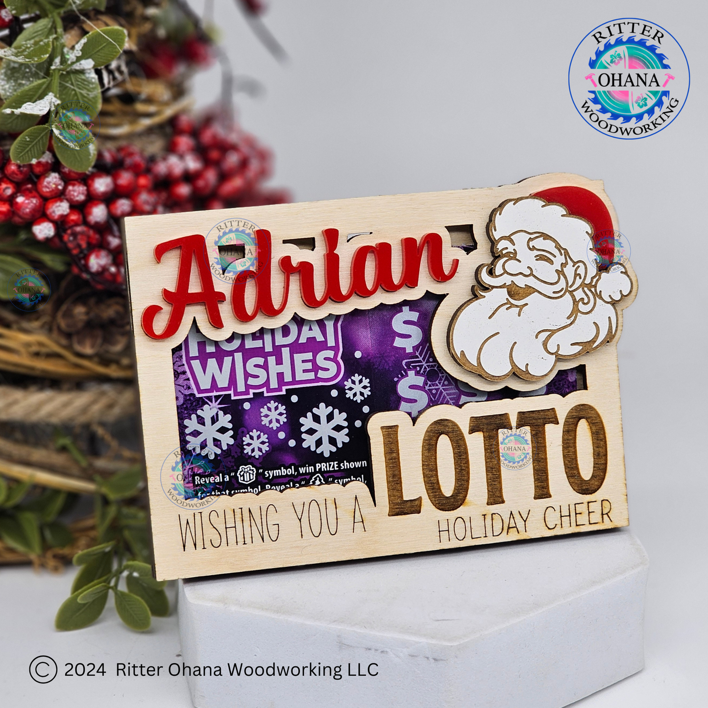 Christmas Lotto Holder