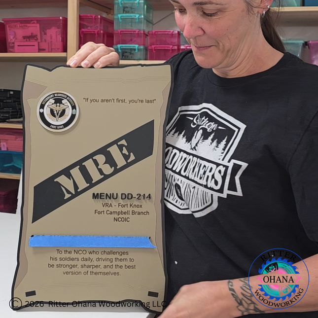 MRE Military Plaque