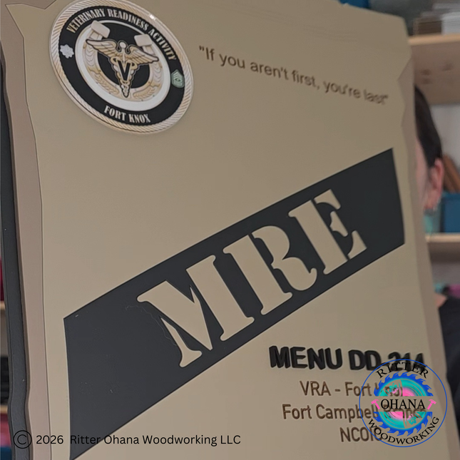MRE Military Plaque