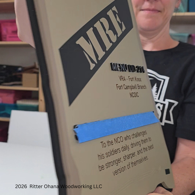 MRE Military Plaque