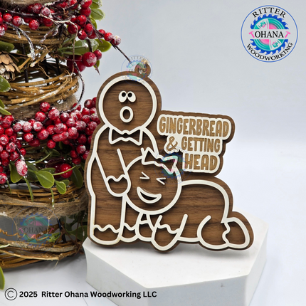 Naughty Gingerbread Ornament-Getting Head