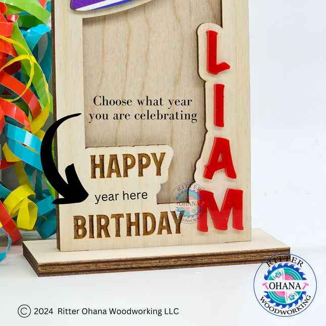 Birthday Hat Money Holder (geometric)