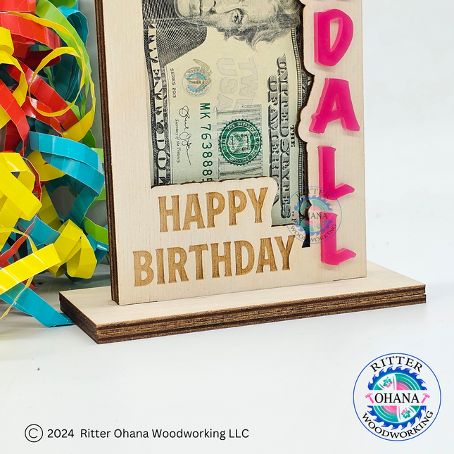 Birthday Hat Money Holder (geometric)