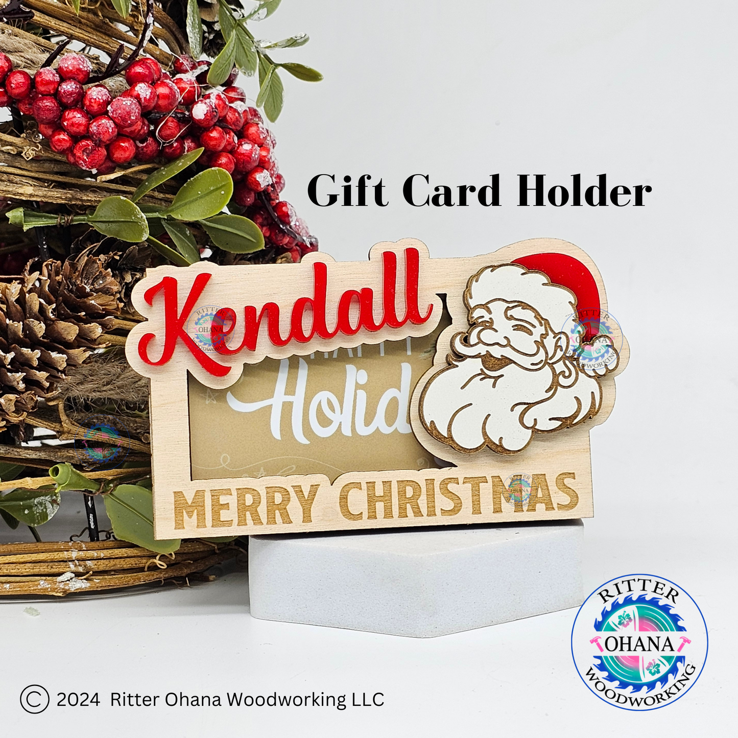 Christmas Santa Gift Card Holder