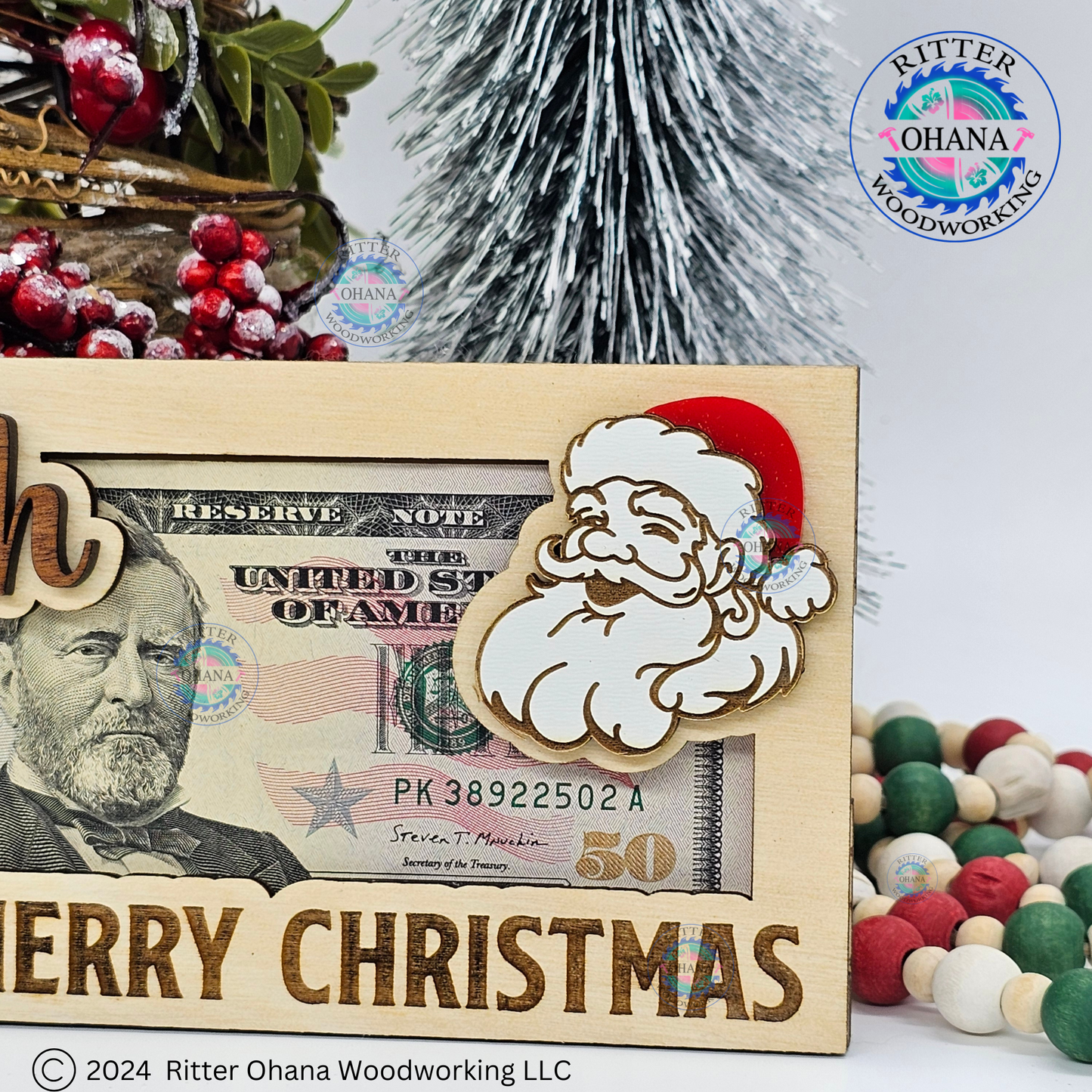 Christmas Santa Money Holder