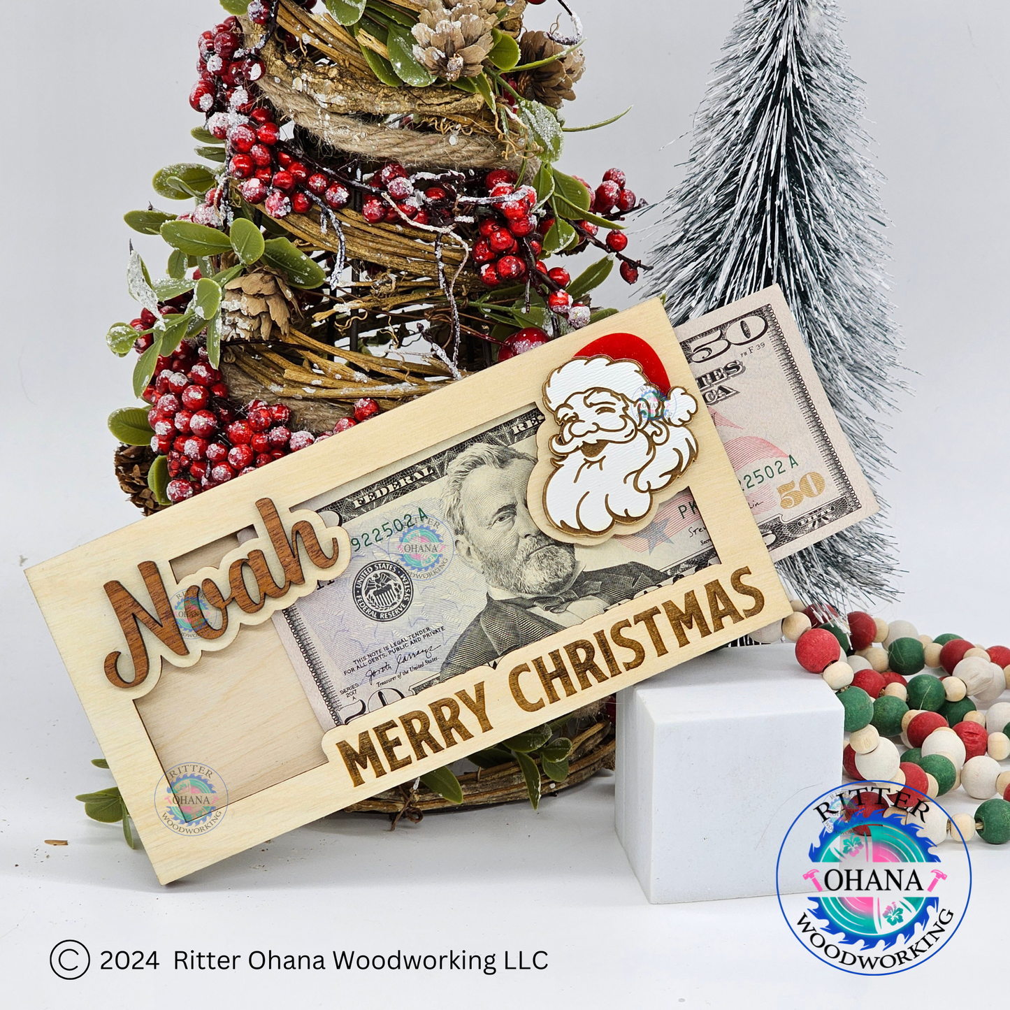 Christmas Santa Money Holder