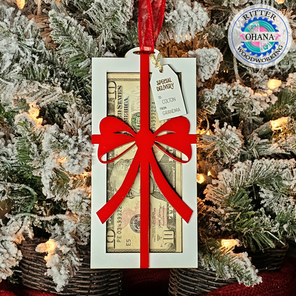 Christmas Bow Money Holder