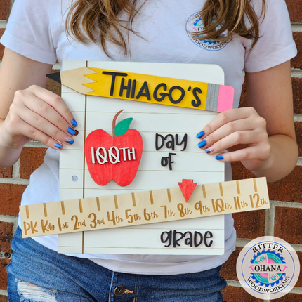 1st day of School Interchangeable Photo Board