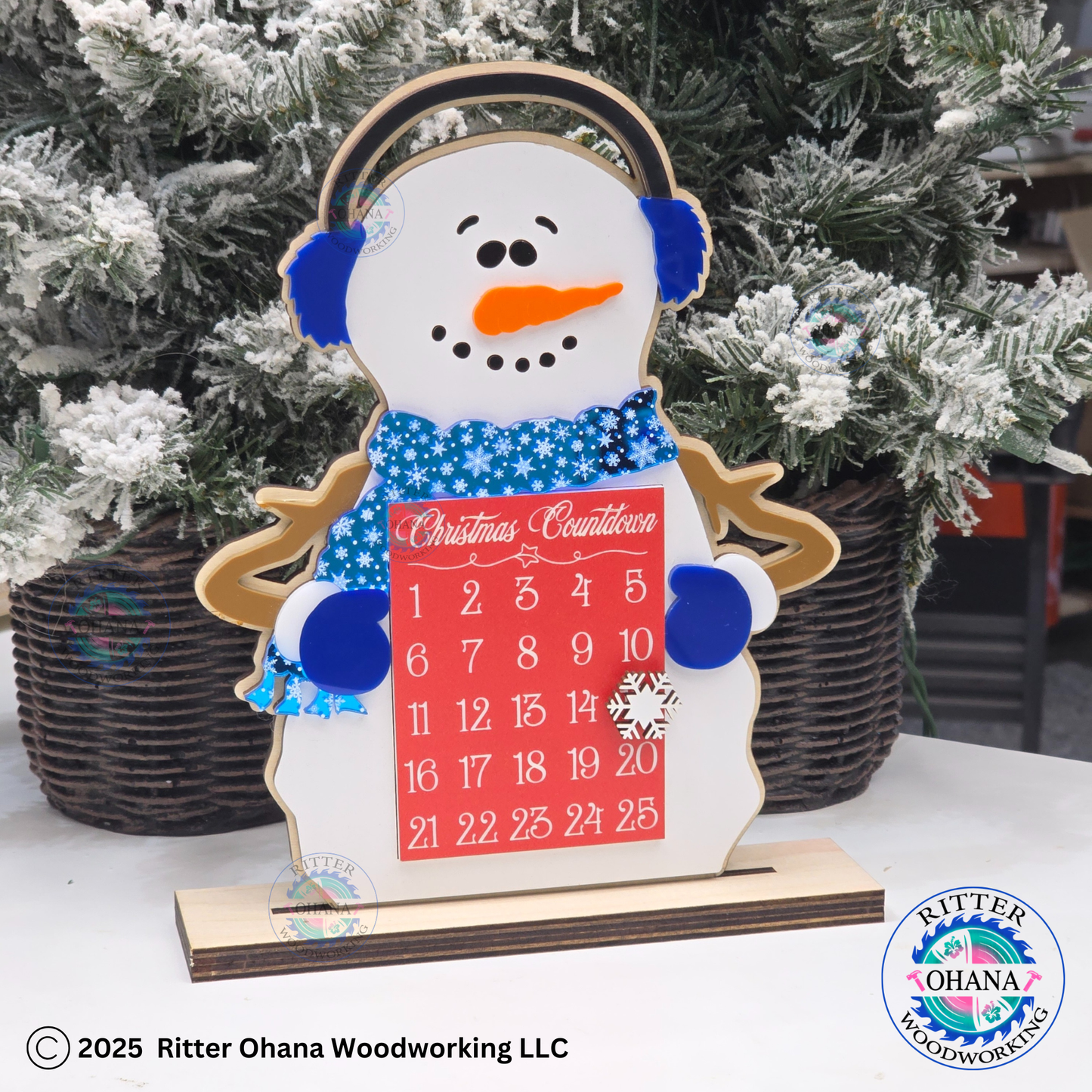 Snowman Christmas Countdown Calendar