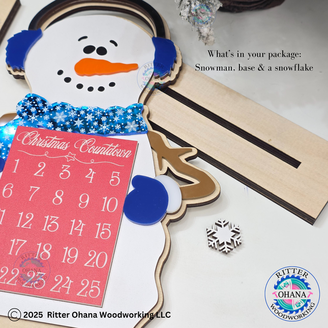 Snowman Christmas Countdown Calendar