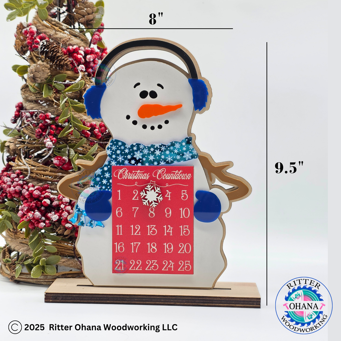 Snowman Christmas Countdown Calendar