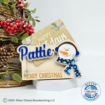 Snowman Gift Card Holder