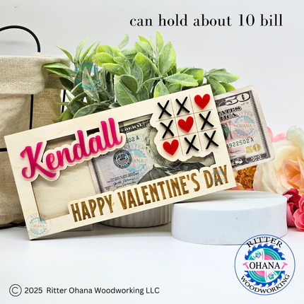 Valentine's Day Tic-Tac-Toe Money Holder