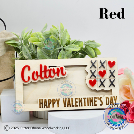 Valentine's Day Tic-Tac-Toe Money Holder