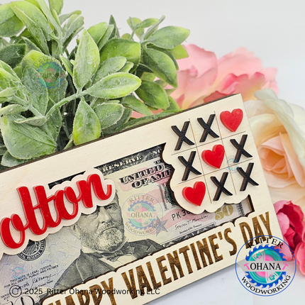 Valentine's Day Tic-Tac-Toe Money Holder
