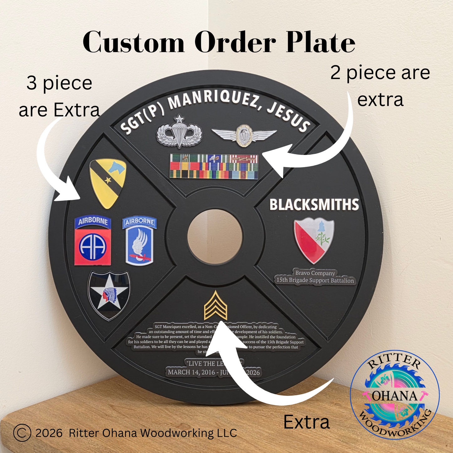 45LBS Weight Plate Plaque