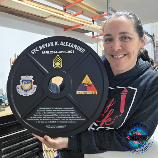 45LBS Weight Plate Plaque