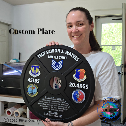 45LBS Weight Plate Plaque