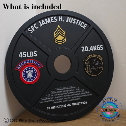 45LBS Weight Plate Plaque