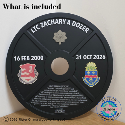 45LBS Weight Plate Plaque