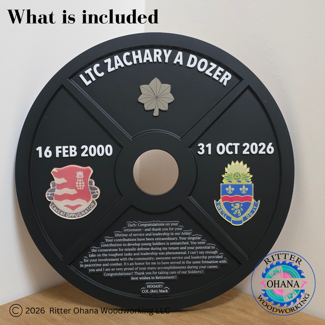 45LBS Weight Plate Plaque