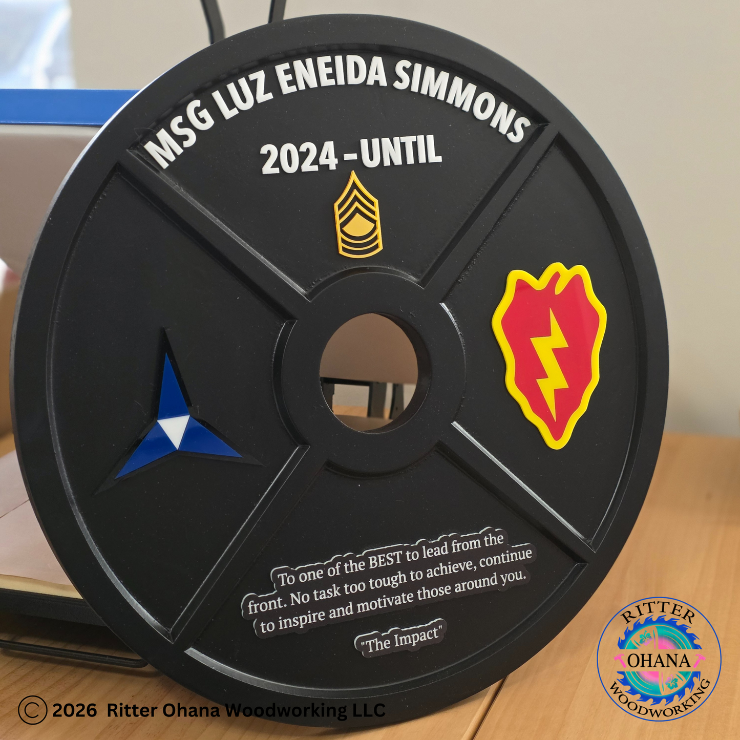 45LBS Weight Plate Plaque