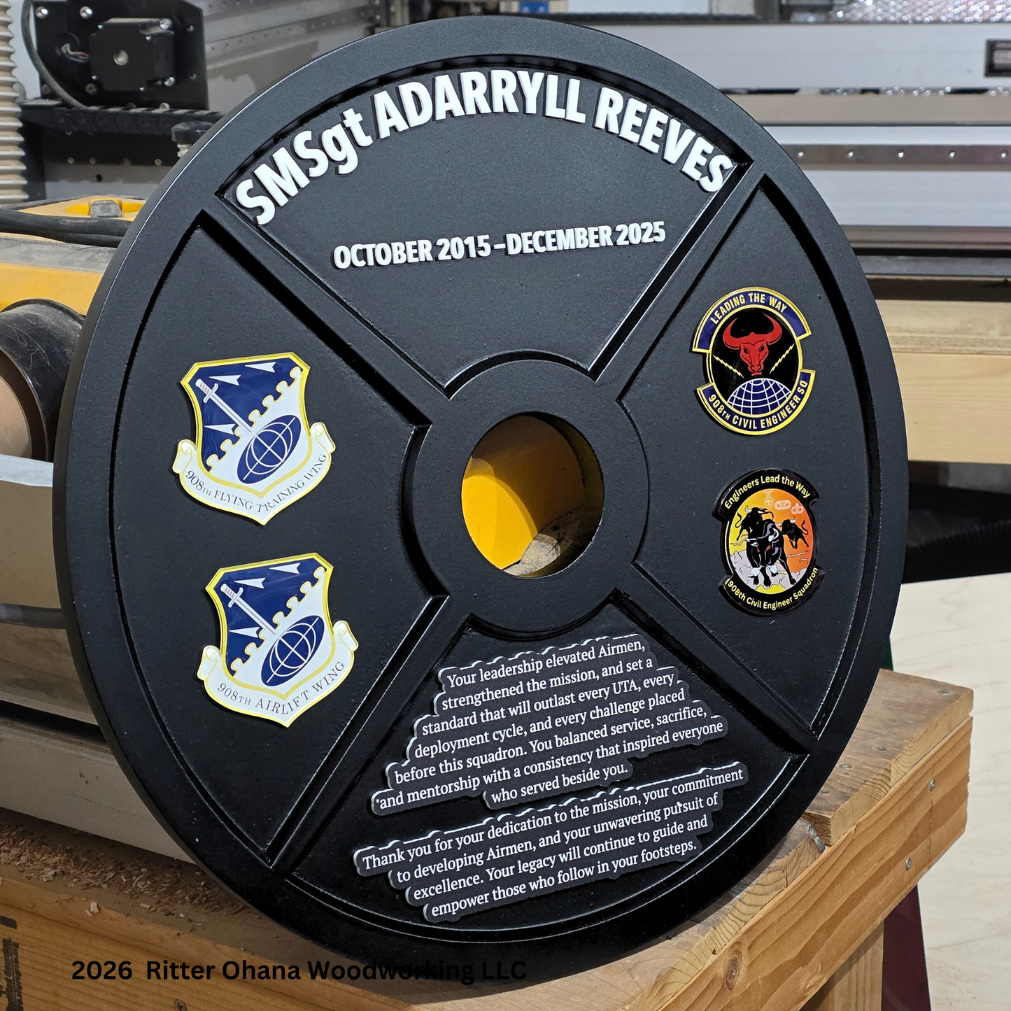 45LBS Weight Plate Plaque